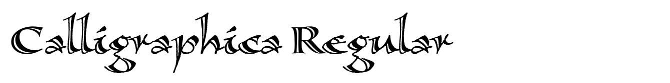 Calligraphica Regular